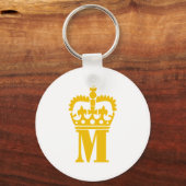 M - Brief - naam Sleutelhanger (Voorkant)