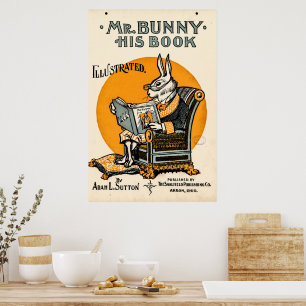 M. Bunny, son livre - Adam L. Sutton Affiche