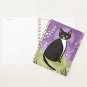 M. Chonk | Chat Tuxedo Violet Aquarelle (Devant avec enveloppe)