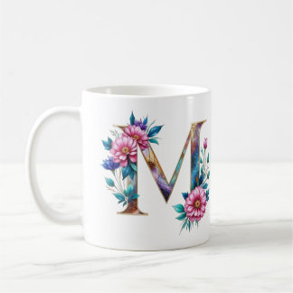 M Coffee Mok – Floral Design voor Gifting