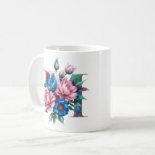M Coffee Mug - Design floral pour le don (Devant gauche)