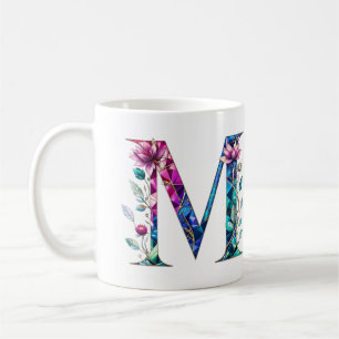 M Coffee Mug - Design floral pour le don