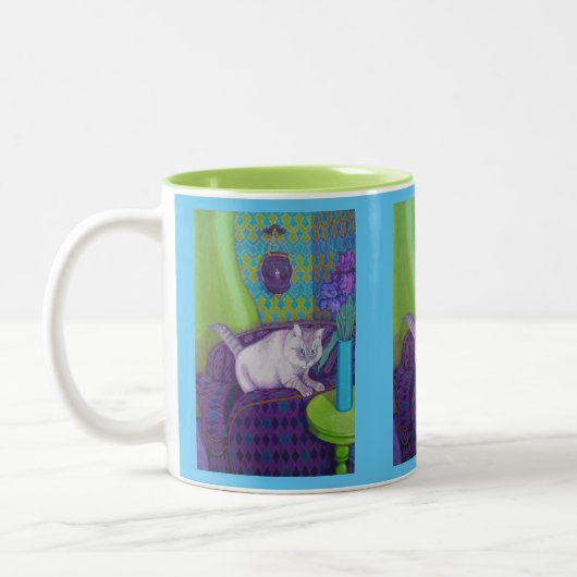 "M. Cookie Mug à deux tons, 11 oz (Gauche)