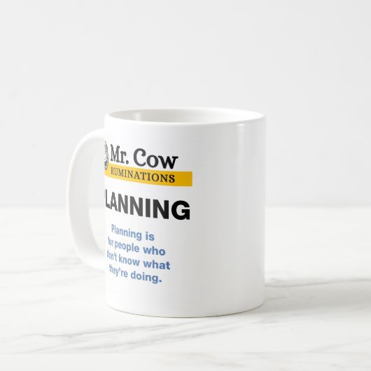 M. Cow Mug - Planification (Devant gauche)