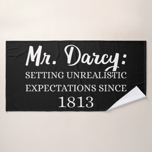 M. Darcy : Attentes irréalistes depuis 1813 II (Serviette de bain)