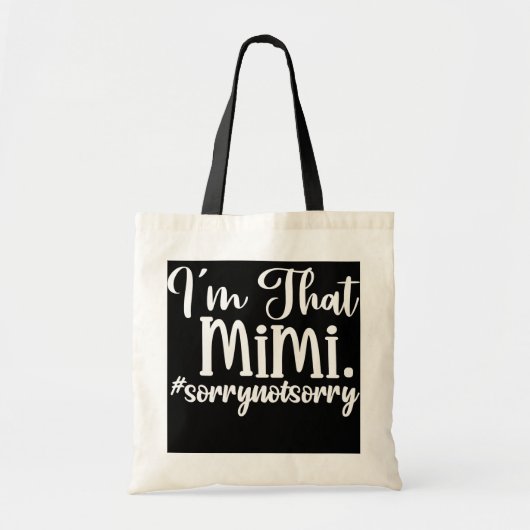 m dat Mimi Grandma Funny Mimi Tote Bag (Voorkant)