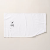 M. Elegant Minimaliste Charbon (Serviette à main)