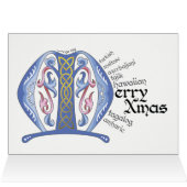 M est pour la carte Merry Xmas (Intérieur Horizontal (haut))