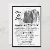 M. et M. Faire-part de mariage (Devant)