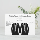 M. et M. Gay Faire-part de mariage (Debout devant)