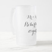 M. et Mme 25ème tasse de bière en verre (Devant gauche)