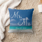 M. et Mme Blue Beach Coussins de mariage (Couverture)