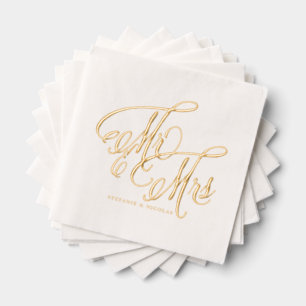 M. et Mme Calligraphie Rustique Mariage