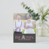 M. ET MME. Carte postale Merci (Debout devant)