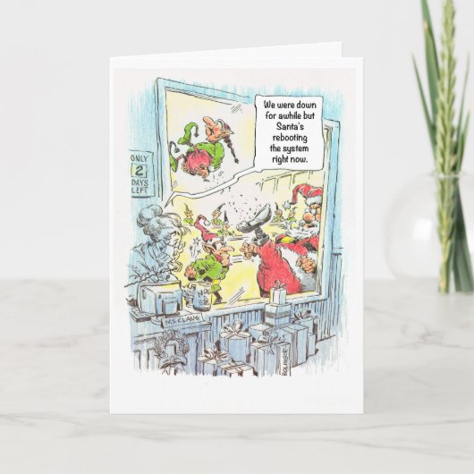 M. et Mme Claus Carte de Noël (Devant)