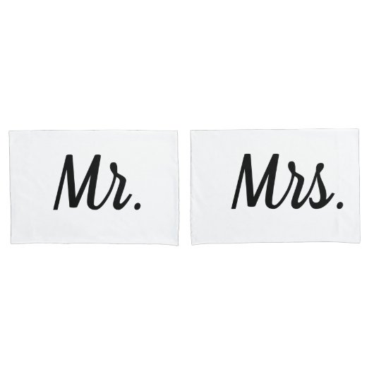 M. et Mme douille de taie d'oreiller pour (devant-Set)