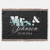 M. et Mme élégants couverture de jet pour (Devant)