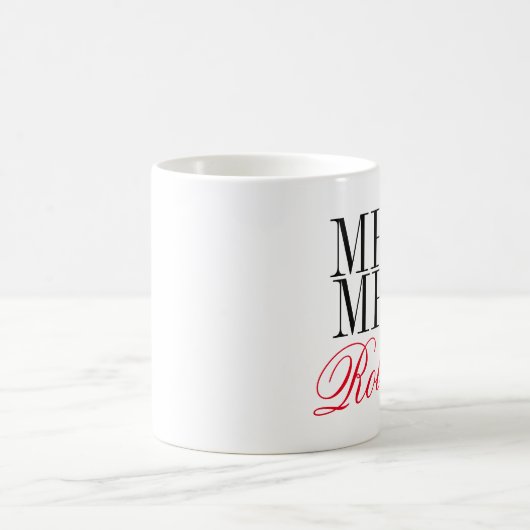 M. et Mme fiançailles ou tasse faite sur commande (Centre)