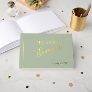 M. et Mme Jour de Mariage Date Or