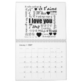 M. et Mme Love calendrier mural de 12 mois (Jan 2027)