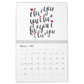 M. et Mme Love calendrier mural de 12 mois (Feb 2027)