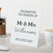 M. Et Mme Mariage Bienvenue Panneau de bienvenue (In SItu)