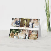 M. et Mme Mariage Collage de photos Cartes de reme (Devant)