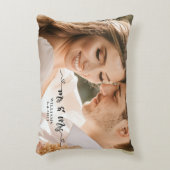 M. et Mme Mariage Couple Coussin (Devant(Vertical))