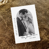 M. et Mme Mariage de photos Carte de remerciements