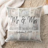 M. et Mme Mariage Oreiller à jet photo (Couverture)