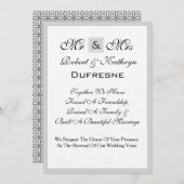 M. et Mme Mariage Vow Renouvellement Invitation (Devant / Derrière)