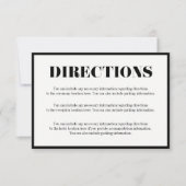 M. et Mme Modern Bold Directions Cartes de fermetu (Devant)