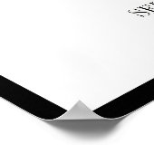 M. et Mme Modern Bold Mariage Accueil Poster (Coin)