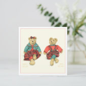 M. ET Mme OURS Carte Carrée Plate 5,25 (Debout devant)