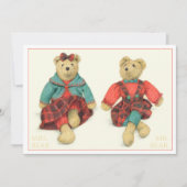 M. ET MME. OURS Carte plate 5x7 (Devant)