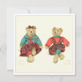 M. ET MME OURS Carte plate carrée 5,25 (Devant)