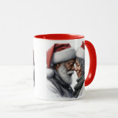 M. et Mme Père Noël African American Coffee Mug (Devant droit)