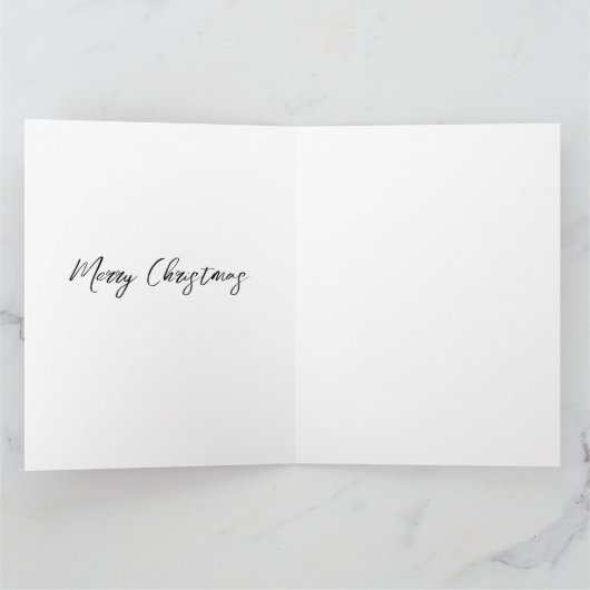 M. et Mme Père Noël Carte de voeux pliée (Intérieur)