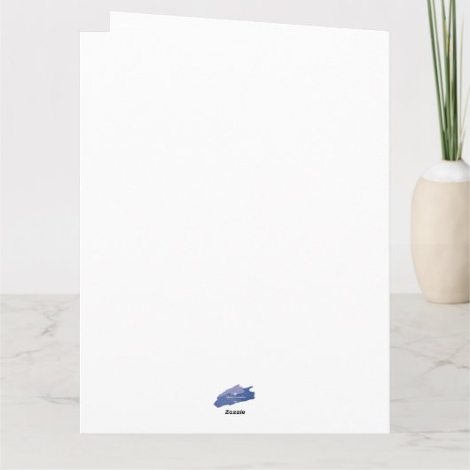 M. et Mme Père Noël Carte de voeux pliée (Dos)