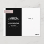 M. et Mme Photo Elopement Carte postale (Dos)