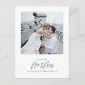 M. et Mme Photo Elopement Carte postale (Devant)