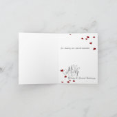 M. et Mme. | Ruby Heart Confetti Merci (Intérieur)