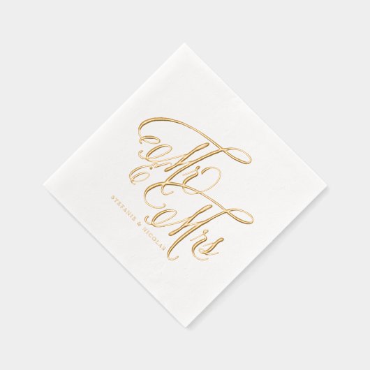 M. et Mme Rustic Calligraphy Mariage (Droite)
