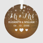 M. et Mme rustiques Wedding Hearts Christmas (dos)