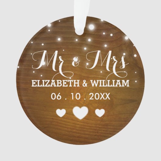 M. et Mme rustiques Wedding Hearts Christmas (devant)