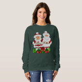 M. et Mme Santa Claus sweatshirt (Devant entier)