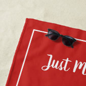 M. et Mme serviette de plage pour le couple nouvel (En situation)