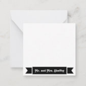 M. et Mme Sheffey Carte de note modèle (Dos)