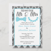 M. et Mme Shower Invitation de damassé (2) (Devant)
