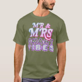 M. et Mme Smart Vibes Élégant T-Shirt de base fonc (Devant)